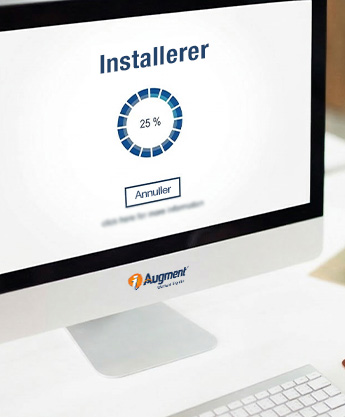 Installer softwaren