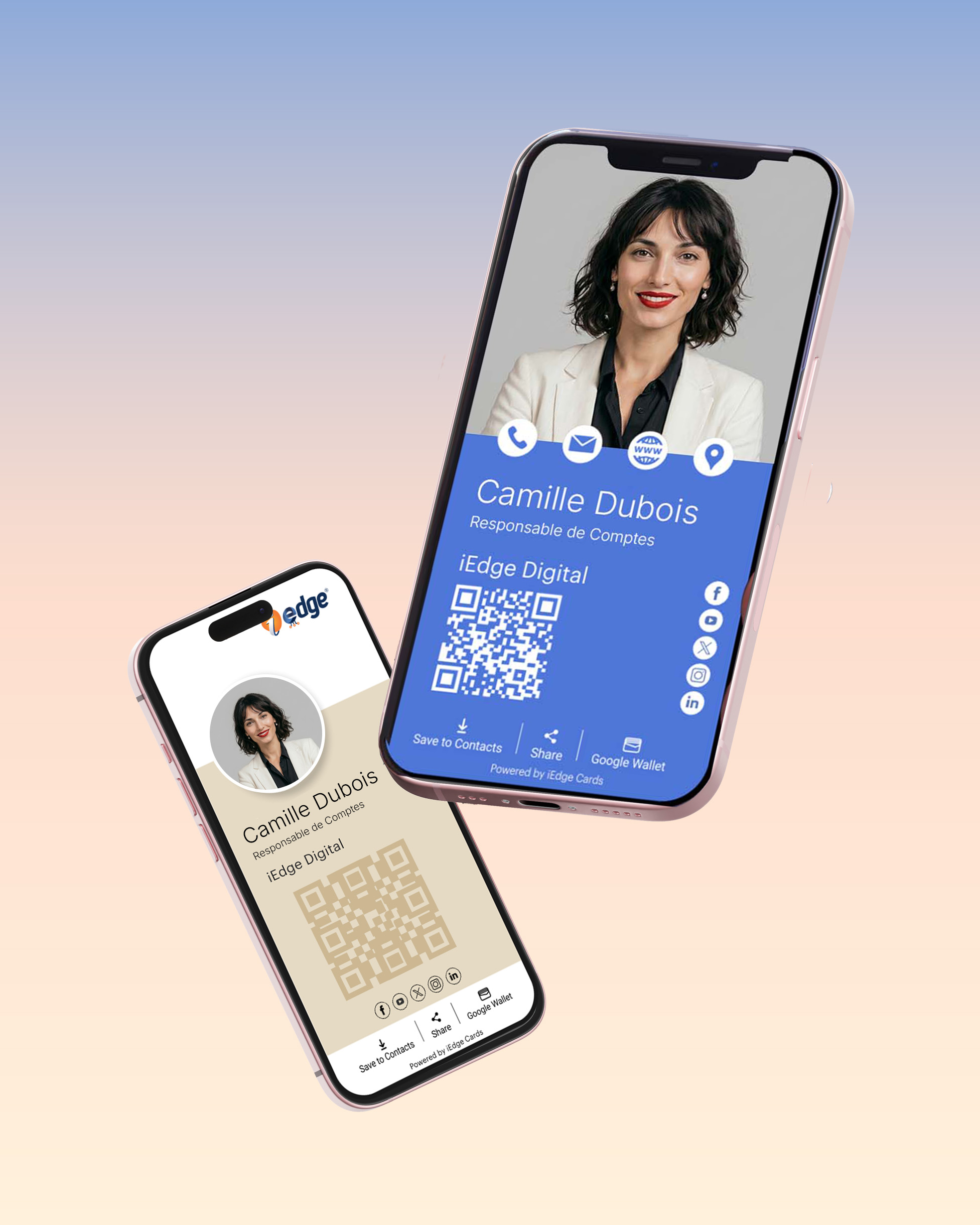 Cartes de visite numériques iEdge